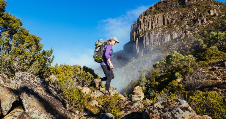 Woman hiking